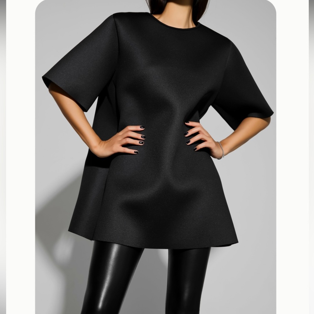 Paper moon neoprene mini dress from the Frankie Shop